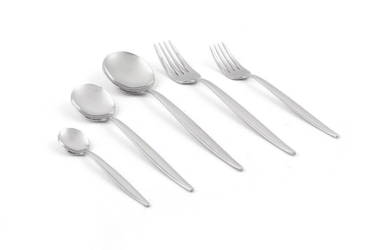 Set tacamuri, Hermia, 960DYN1713,  Furculiță de masă: 20,8 cm (12 bucăți), Argintiu - imagine 7